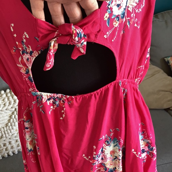 NWT Torrid Floral Tie Back Dress - Picture 6 of 9